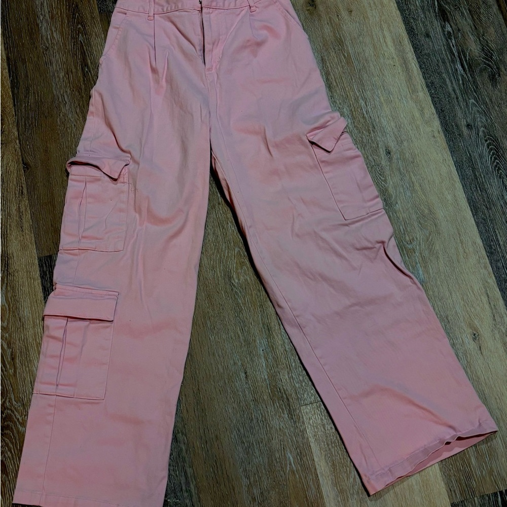 GB Girls Pink Cargo Jeans